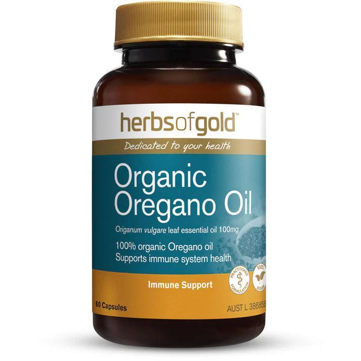 Herbs of Gold Organic Oregano Oil 60 Capsules - QVM Vitamins™