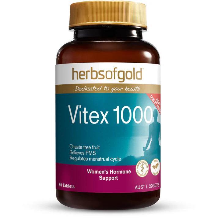 Herbs of Gold Vitex 1000 60 Tablets - QVM Vitamins™