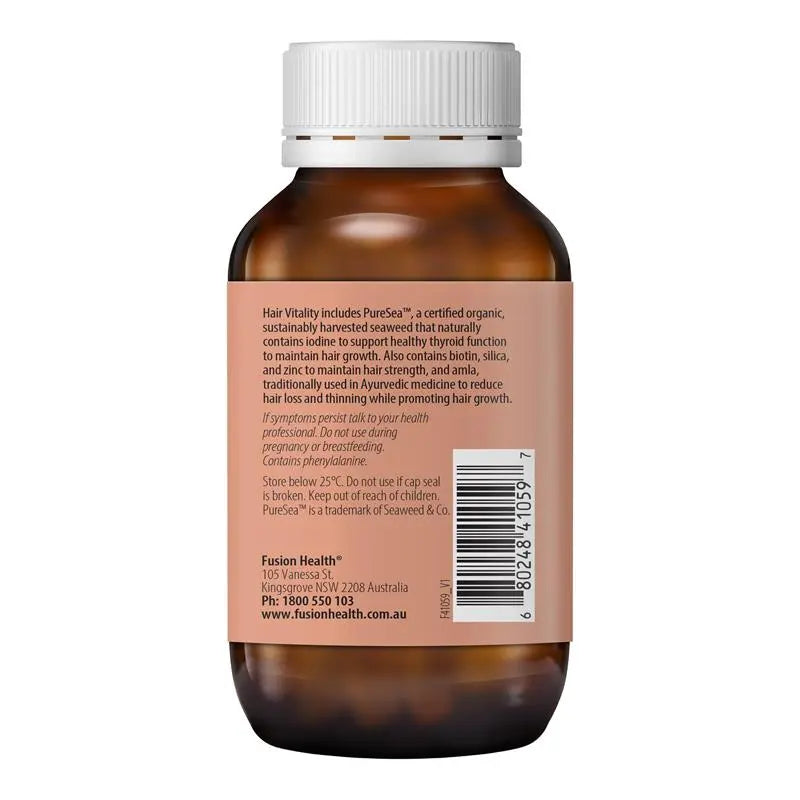 Fusion Health Hair Vitality 120 Capsules