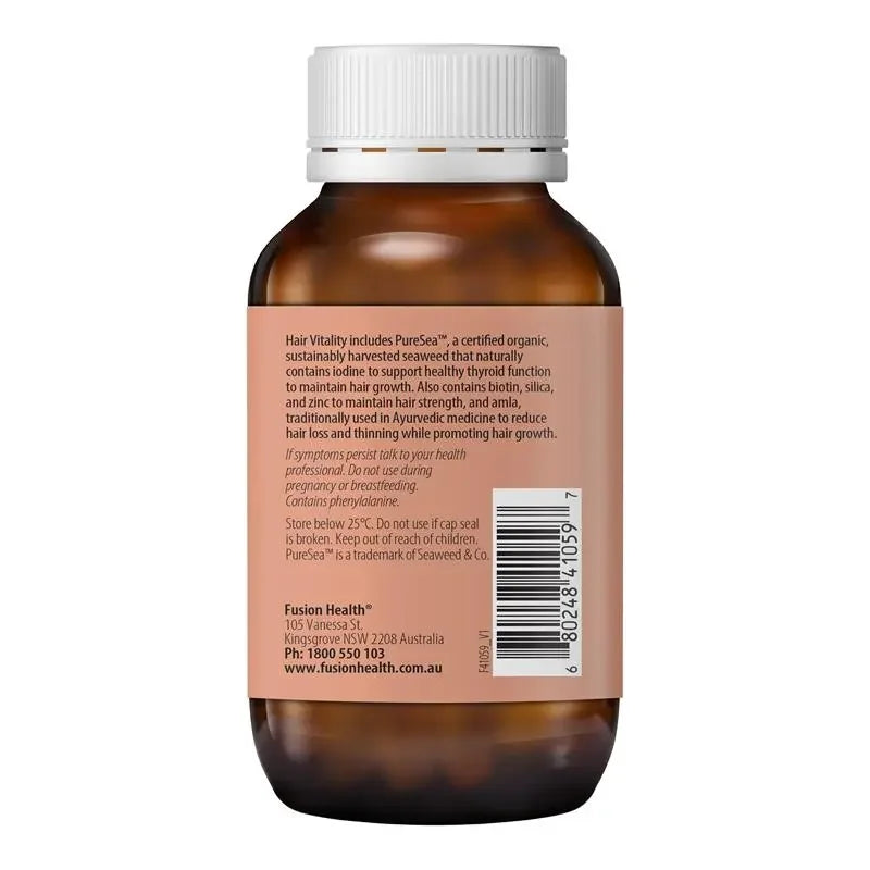 Fusion Health Hair Vitality 120 Capsules