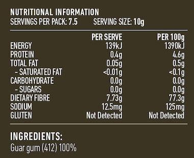 Lotus Guar Gum 75g - QVM Vitamins™