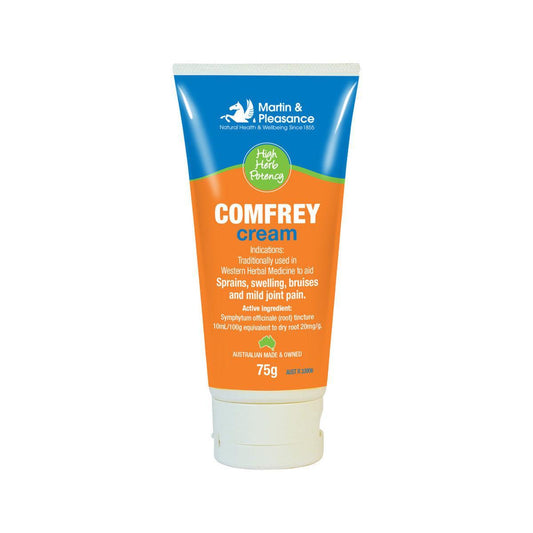 Martin & Pleasance All Natural Cream Comfrey 75g Tube - QVM Vitamins™