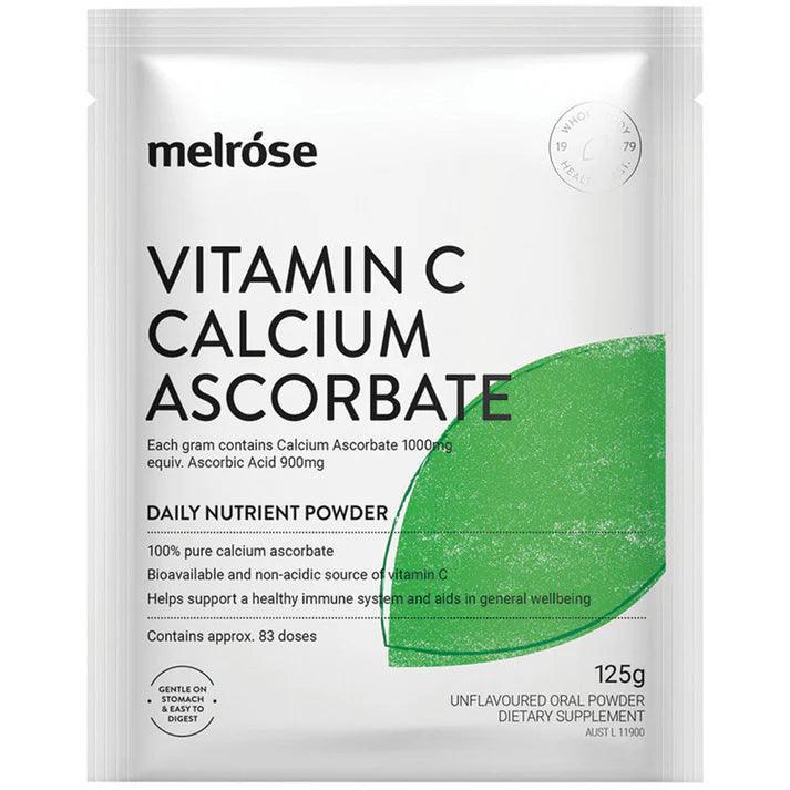 Melrose Vitamin C Calcium Ascorbate 125g - QVM Vitamins™
