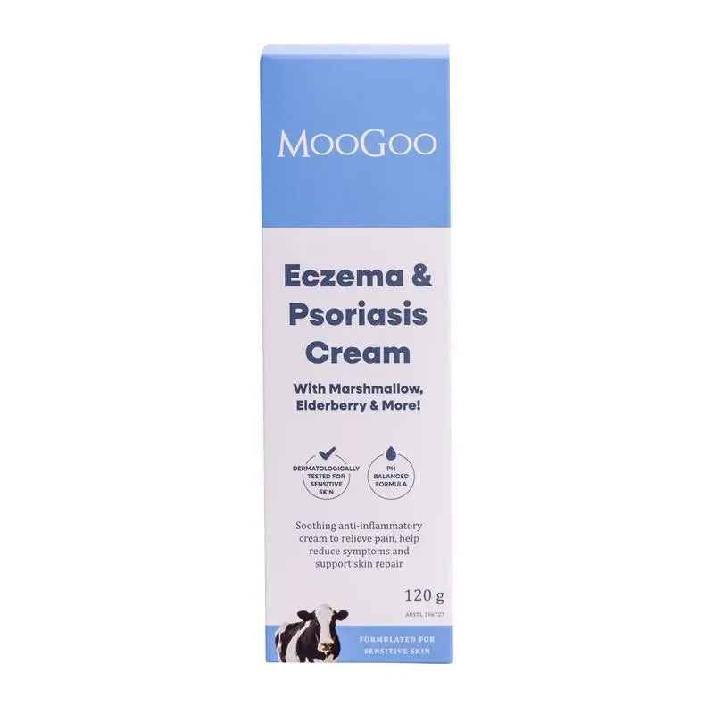 MooGoo Eczema and Psoriasis Cream With Marshmallow and Elderberry 120g