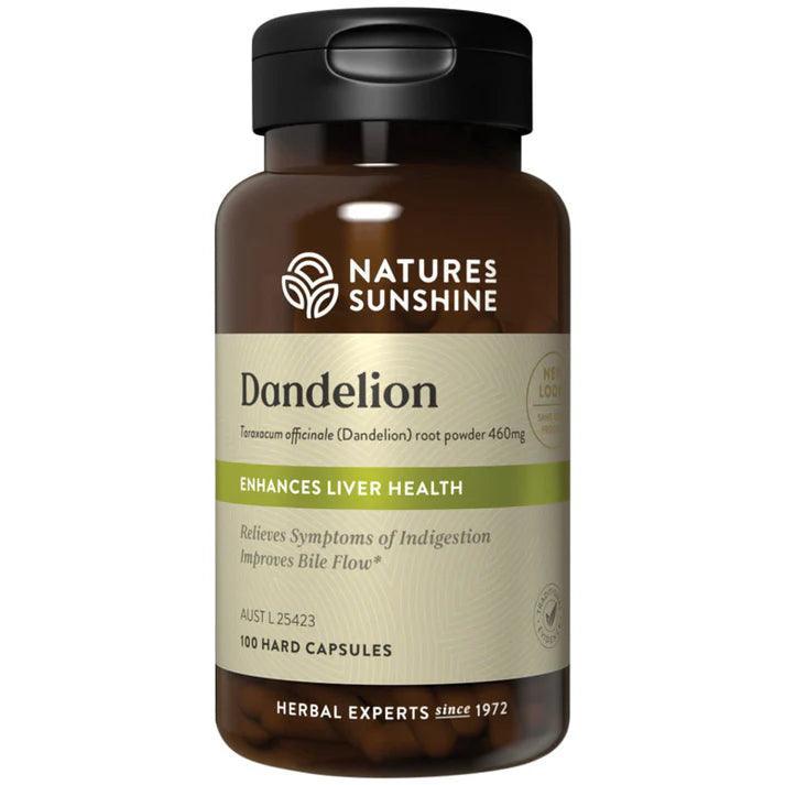 Nature's Sunshine Dandelion 460mg 100 Capsules - QVM Vitamins™