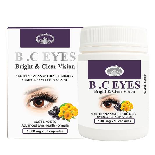 Nature’s Top Bright and Clear Vision 1000mg 90 Capsules - QVM Vitamins™