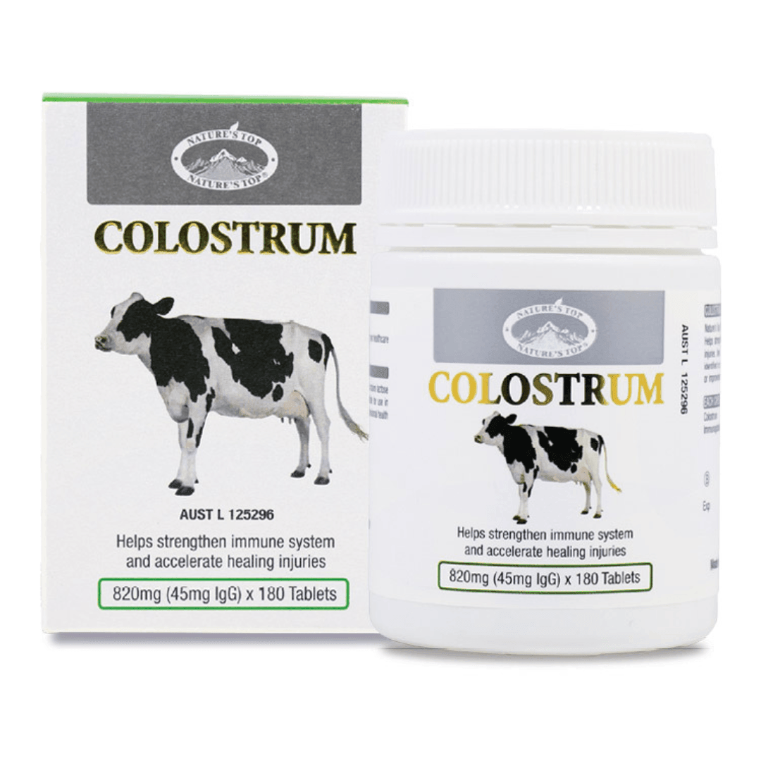 Nature’s Top Colostrum 820mg (45mg igG) 180 Tablets - QVM Vitamins™
