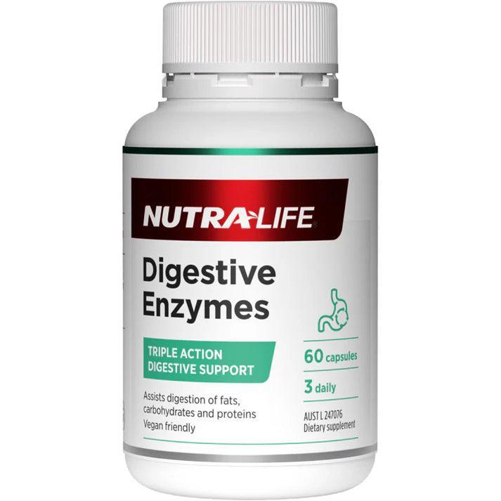 NutraLife Digestive Enzymes 60 Capsules - QVM Vitamins™