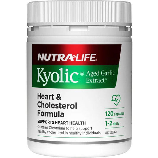 NutraLife Kyolic Aged Garlic Extract 120 Capsules - QVM Vitamins™