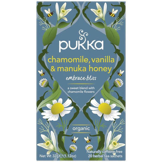 Pukka Chamomile Vanilla and Manuka Honey x 20 Tea Bags - QVM Vitamins™