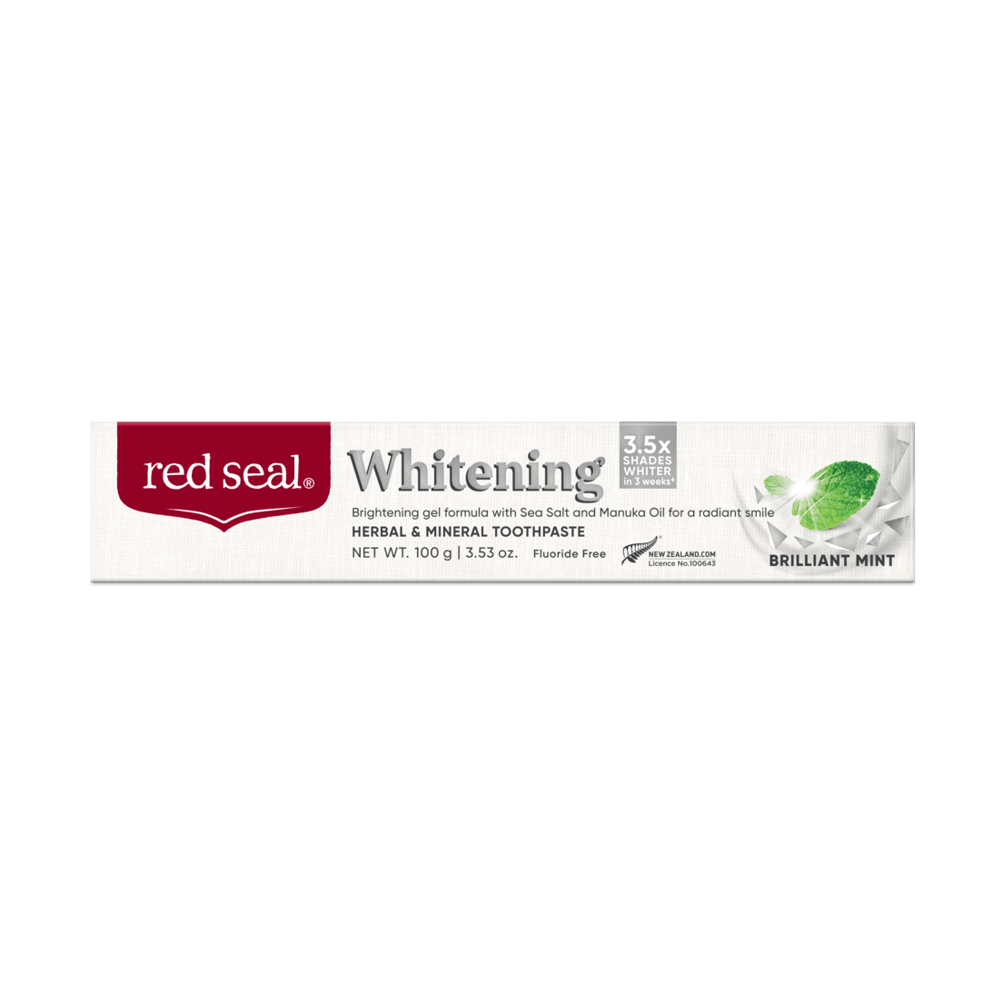 Red Seal Whitening Brilliant Mint Toothpaste 100g - QVM Vitamins™