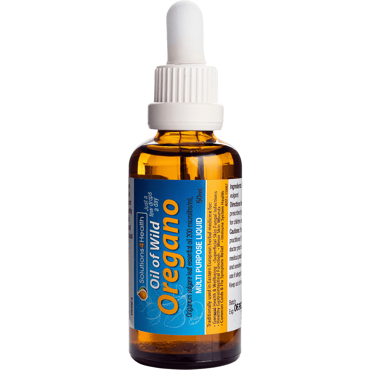 Solutions 4 Health Oil of Wild Oregano 50ml - QVM Vitamins™