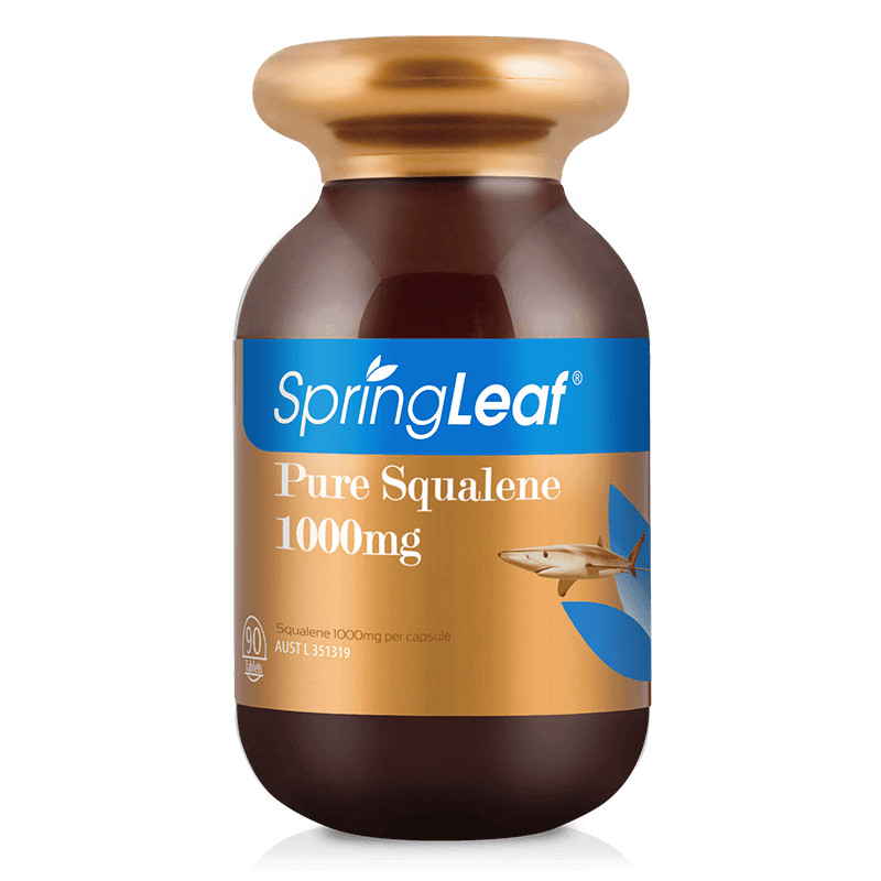 Spring Leaf Pure Squalene 1000mg 360 Capsules - QVM Vitamins™