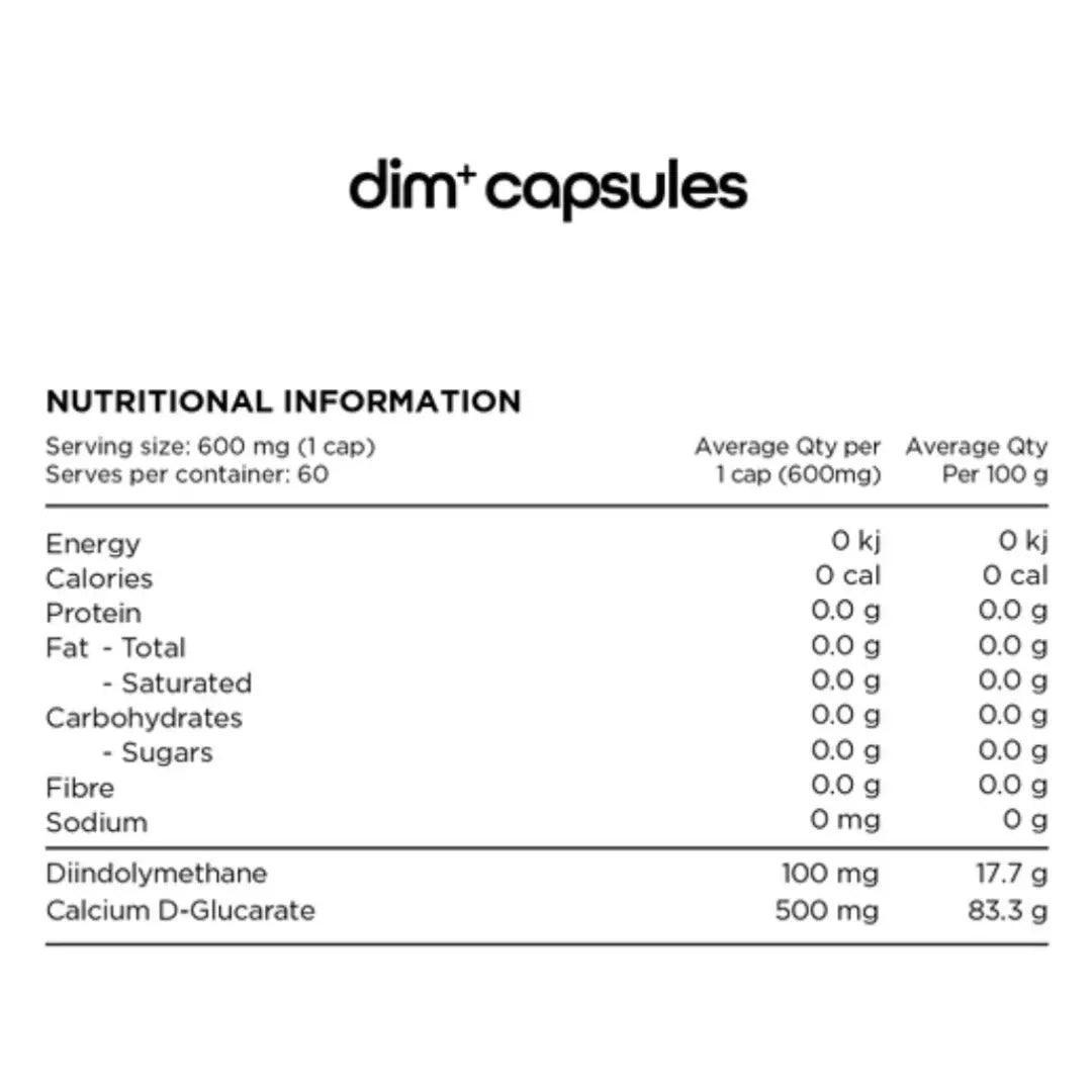 Switch Nutrition DIM Plus 60 Capsules - QVM Vitamins™