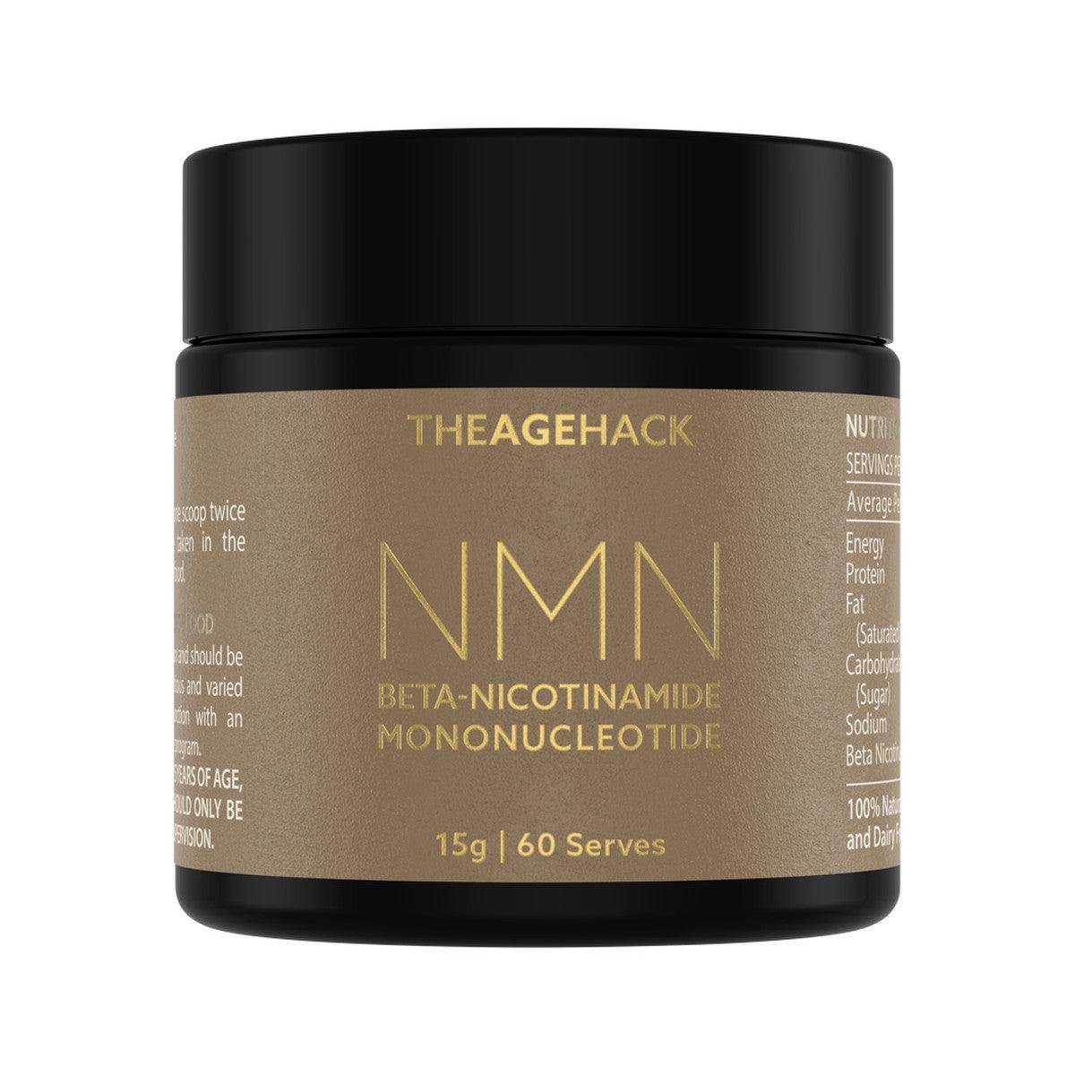 Theagehack NMN Beta Nicotinamide Mononucleotide 15g - QVM Vitamins™