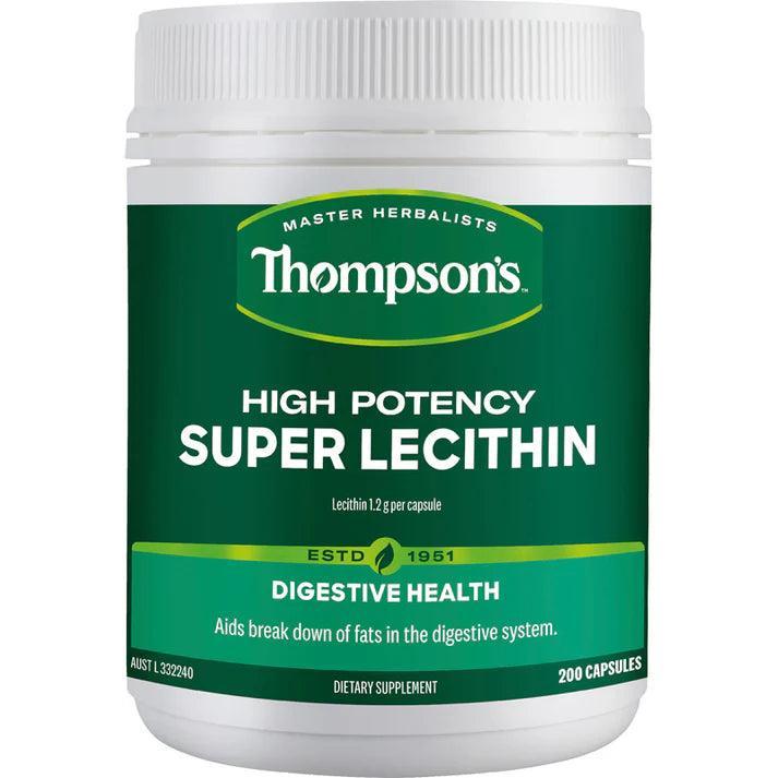 Thompsons High Potency Super Lecithin 200 Capsules - QVM Vitamins™
