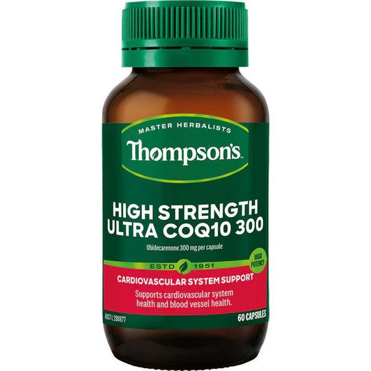 Thompsons High Strength Ultra CoQ10 300mg 60 Capsules - QVM Vitamins™