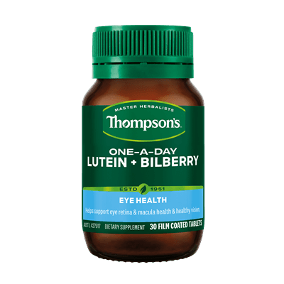 Thompsons Lutein + Bilberry One-A-Day 30 Tablets - QVM Vitamins™