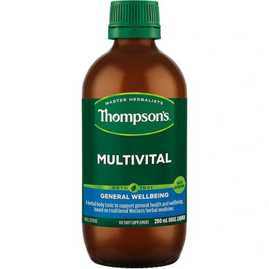 Thompsons Multivital Oral Liquid 200ml - QVM Vitamins™