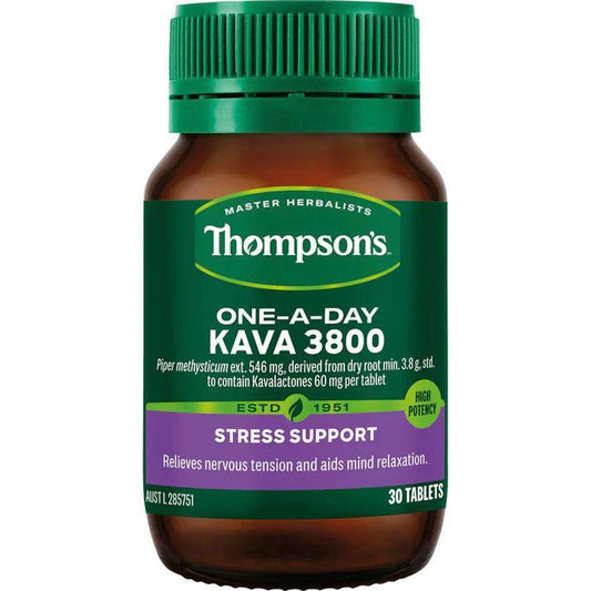 Thompsons One-A-Day Kava 3800 30 Tablets - QVM Vitamins™