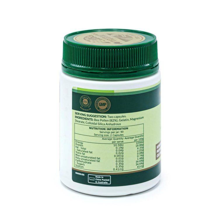 Australian by Nature Bee Pollen (500mg) 180 Capsules - QVM Vitamins™
