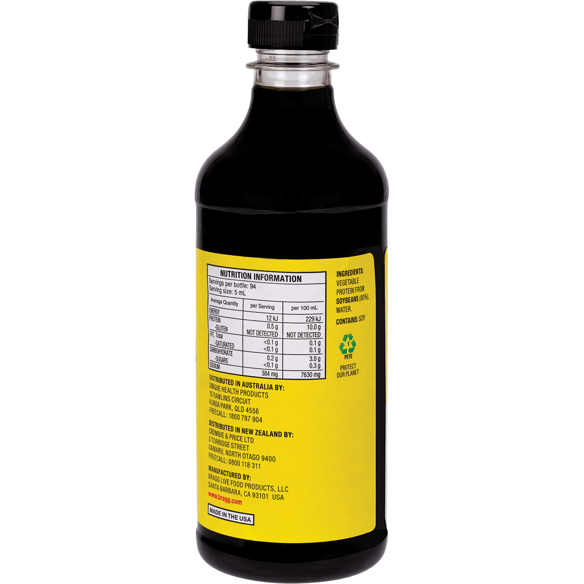 Bragg Liquid Aminos All Purpose Seasoning 473ml - QVM Vitamins™