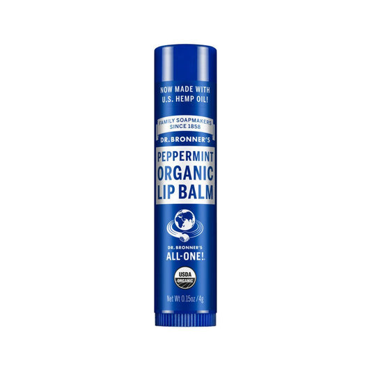 Dr. Bronner's Organic Lip Balm Peppermint 4g - QVM Vitamins™