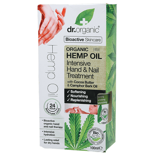 Dr Organic Hemp Oil Hand and Nail Treatment 100ml - QVM Vitamins™