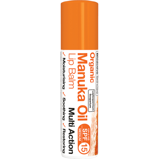 Dr Organic Lip Balm Manuka Honey SPF15 5.7ml - QVM Vitamins™