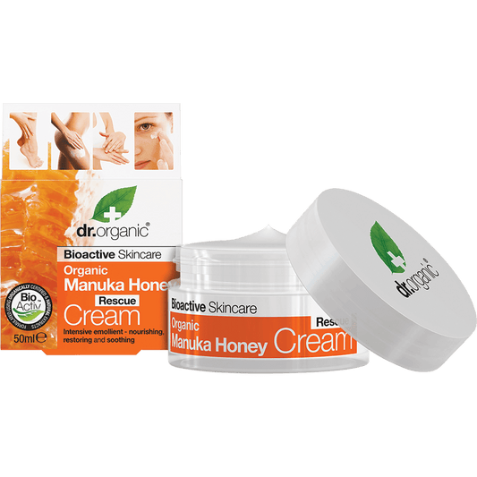 Dr Organic Manuka Honey Rescue Cream 50ml - QVM Vitamins™