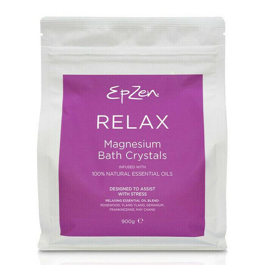 Epzen Magnesium Bath Crystals Relax 900g - QVM Vitamins™