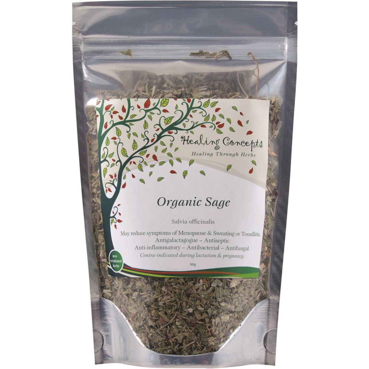 Healing Concepts Organic Sage 50g - QVM Vitamins™