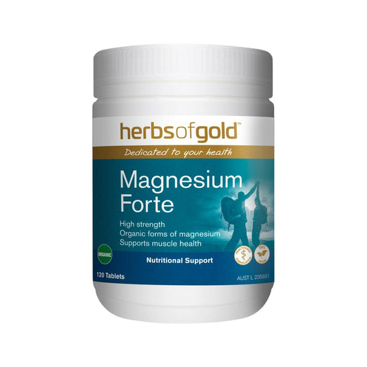 Herbs of Gold Magnesium Forte 120 Tablets - QVM Vitamins™