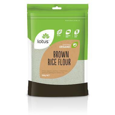 Lotus Organic Brown Rice Flour 500g - QVM Vitamins™