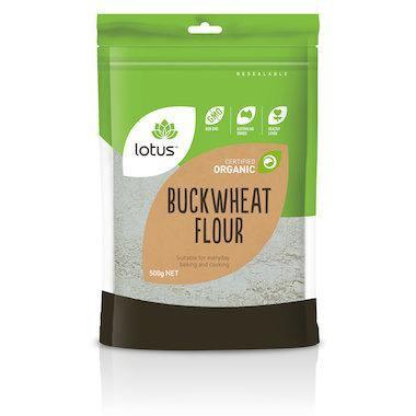 Lotus Organic Buckwheat Flour 500g - QVM Vitamins™