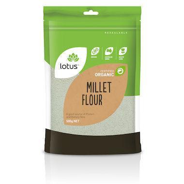 Lotus Organic Millet Flour 500g - QVM Vitamins™