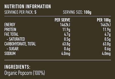 Lotus Organic Popcorn 500g - QVM Vitamins™