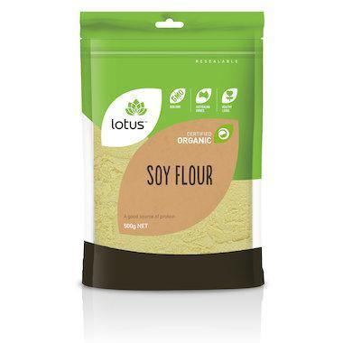 Lotus Organic Soy Flour 500g - QVM Vitamins™