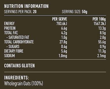 Lotus Organic Traditional Rolled Creamy Style Oats 1kg - QVM Vitamins™