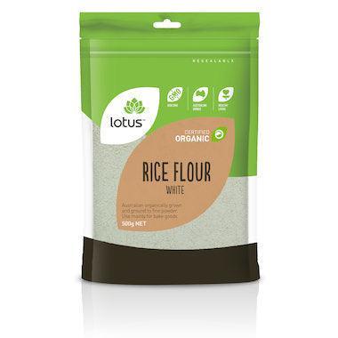 Lotus Rice Flour White Organic 500g - QVM Vitamins™