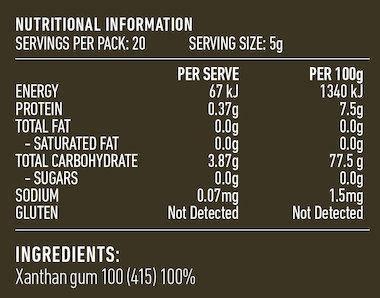 Lotus Xanthan Gum 100g - QVM Vitamins™