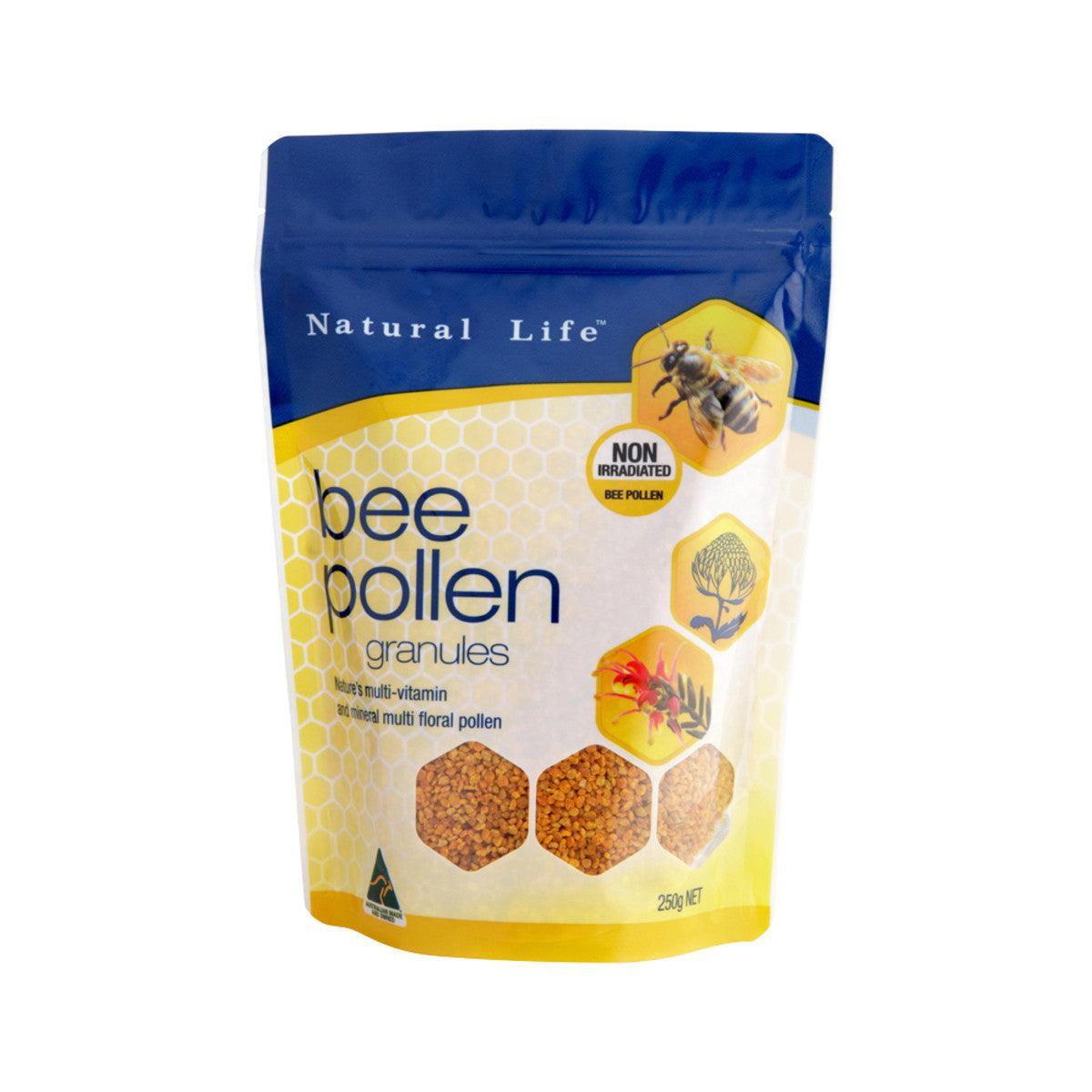 Natural Life Bee Pollen Granules (Non Irradiated) 250g - QVM Vitamins™