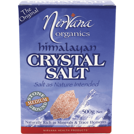 Nirvana Organic Himalayan Salt Medium 500g - QVM Vitamins™