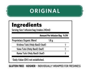Organic India Tulsi Original Tea 25 Teabags - QVM Vitamins™