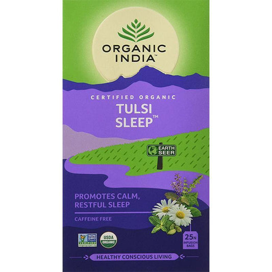 Organic India Tulsi Wellness Sleep Tea 25 Teabags - QVM Vitamins™