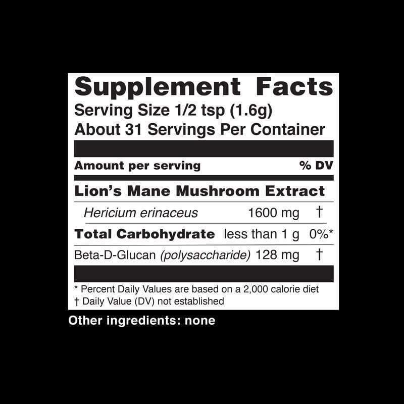 Teelixir Lions Mane Superfood Mushrooms 100g - QVM Vitamins™