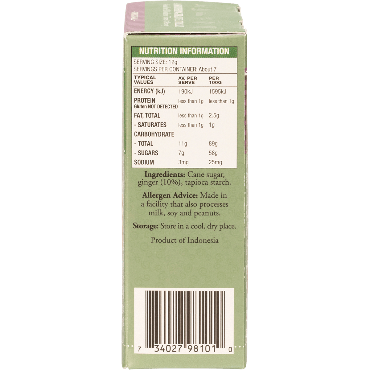 The Ginger People Gin Gins Ginger Candy Chewy Original 84g - QVM Vitamins™