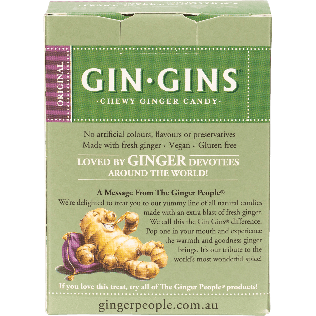 The Ginger People Gin Gins Ginger Candy Chewy Original 84g - QVM Vitamins™