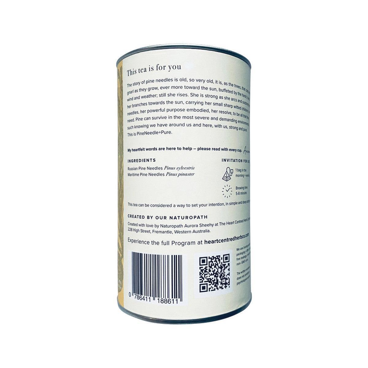 The Heart Centred Herb Company Pine Needle + Pure x 14 Tea Bags - QVM Vitamins™