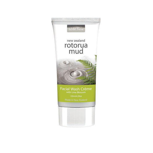Wild Ferns Rotorua Mud Facial Wash Creme with Lime Blossom 130ml - QVM Vitamins™